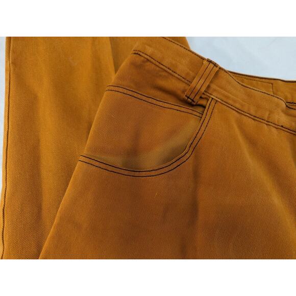 Vintage Baggy Made USA Pants Mens Extra Classic Jeans Copper Brown 44 Wide Leg - Picture 7 of 16